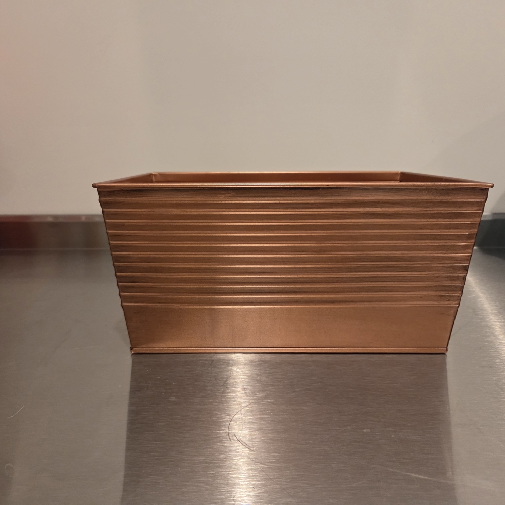 Metal Decorative Storage Bin - Copper Color